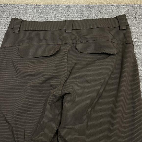 Lululemon Pants Men's 38 Brown Pinstripe Straight Leg Golf Dress Athletic Casual - Picture 5 of 11